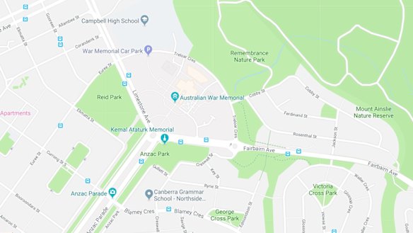 The War Memorial proposes to build on land behind Treloar Crescent.