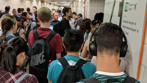 Commuters stuck at Central Station after a train had to be offloaded due to a mechanical issue. 