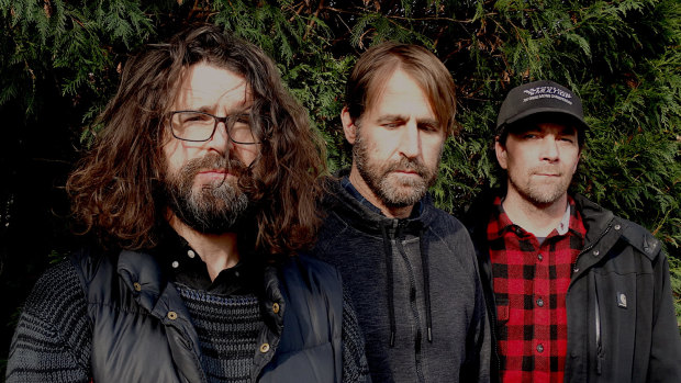 Lou Barlow (left) and his Sebadoh bandmates return to Australia this month.