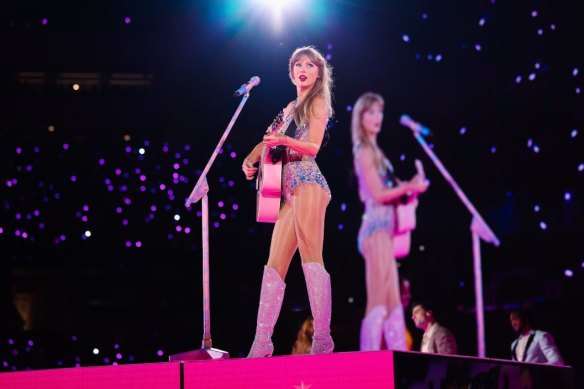 Seventeen years of album releases are captured on film in Taylor Swift: The Eras Tour.