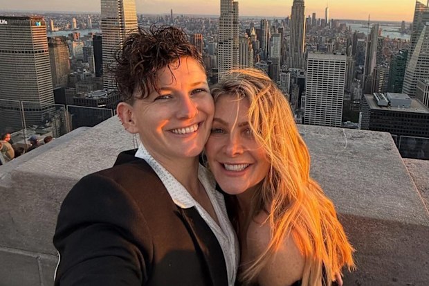 Natalie Bassingthwaite and partner Pip Loth