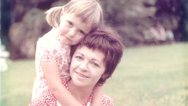 Monique and mum Chantal in the Sydney Botanic Gardens in the early 1970s.