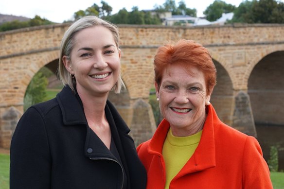 Pauline Hanson (right) said she hoped her daughter Lee would extend One Nation’s legacy.