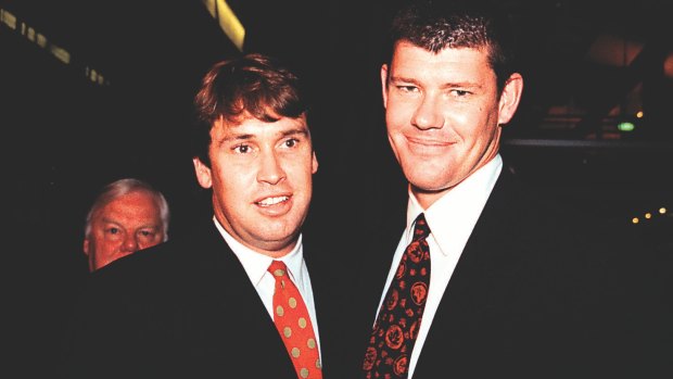 David Gyngell and James Packer in happier times