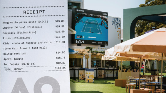 Australian Open food prices.