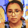 Miah Cerrillo, a survivor of the mass shooting, appears on a screen during a House Committee on Oversight and Reform’s hearing on gun violence.