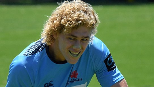 Ned Hanigan at Waratahs training. 