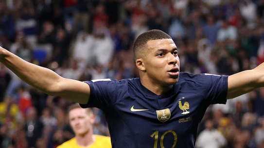 Kylian Mbappe proved too much for the Socceroos too handle