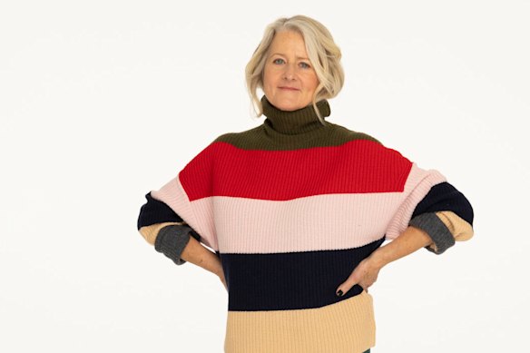 Maggie Alderson’s most cherished items are her father’s cashmere cardigans.
