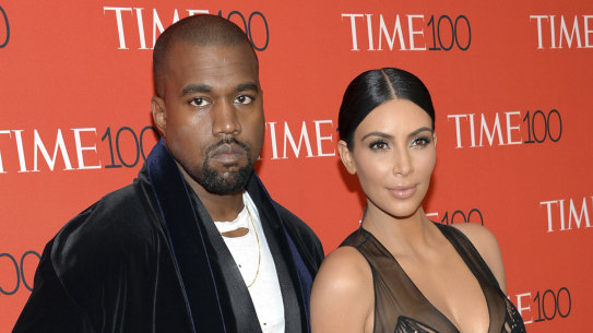 Kanye West and Kim Kardashian West, pictured in 2015. 