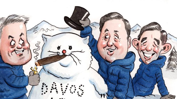 An Aussie crowd on the slopes as Davos talkfest nears