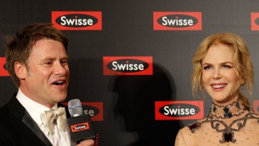 Radek Sali with Nicole Kidman at a Swisse event in Shanghai in 2016,