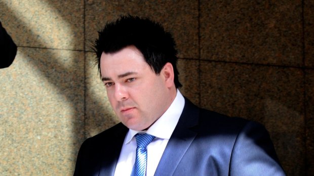Mark Ahern leaving the Magistrate’s Court in 2012.