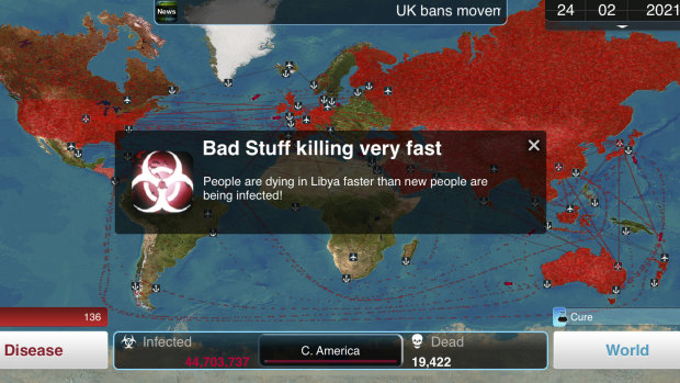 Plague Inc. is a sufficiently disturbing variation of the world we all live in now, if only we were the ones controlling the disease rather than fighting it.