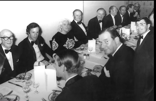 Janet Coombs at Bar Association dinner 1972.
