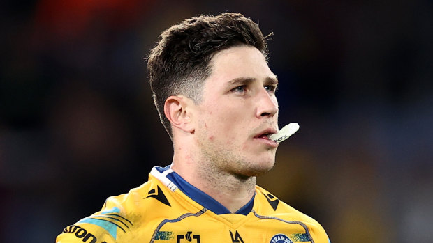 Eels halfback Mitchell Moses will be a free agent on November 1.