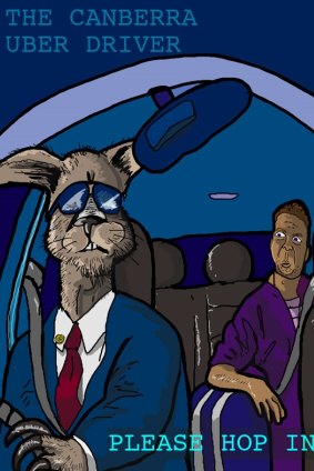Kangaroos are so prevalent in Canberra, they are starting to drive Ubers. At least in the mind of Mick Ashley.
