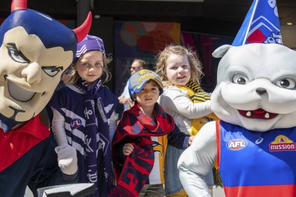 Footy Place at Forrest Place is a hub for grand final activity this week.