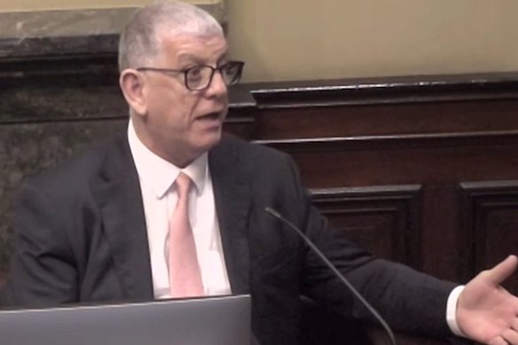 Former Liverpool City Council chief executive John Ajaka gives evidence in the NSW Office of Local Government inquiry on Thursday.