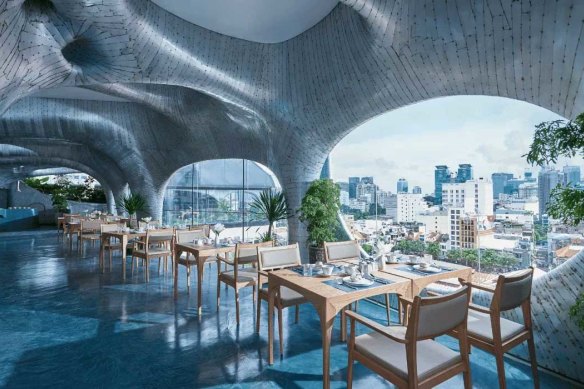 Echoes of Gaudi in the interiors of Smith’s Kitchen and Bar.