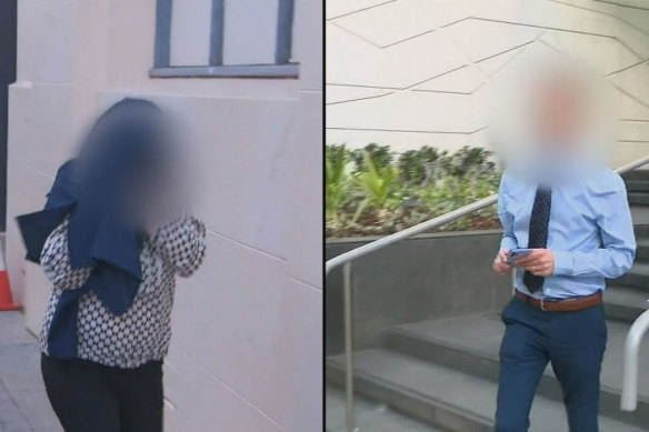 The girl’s parents outside court last month.