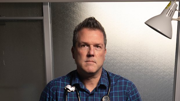 Doctor Chris Webster inside his Leongatha clinic. 