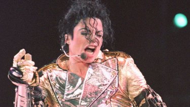 Michael Jackson during the Singapore stop of his HIStory tour in October 1996.