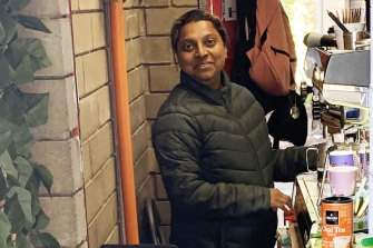 Shila Patel in Cafe Away, which she runs at Mount Waverley railway station.