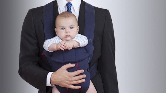 Fathers are doing a bigger share of the routine work of care like pick-ups, drop-offs, feeding and bathing.