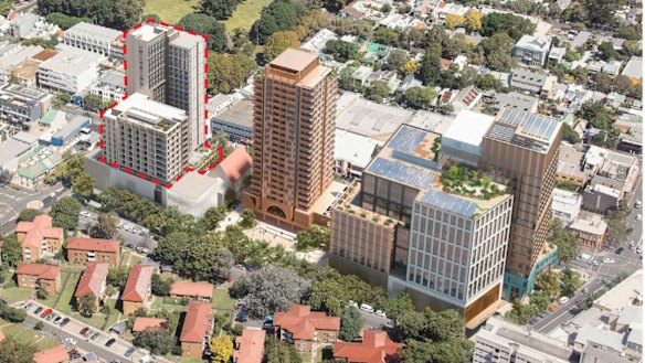 The NSW government has released designs for the over-station development at Waterloo, which includes work spaces, private apartments, social and student housing. 