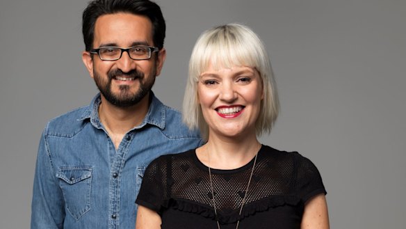 ABC breakfast hosts Sami Shah and Jacinta Parsons replaced Red Symons.
