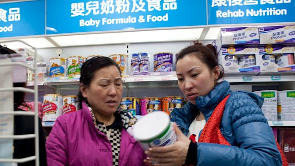 Foreign infant formula sales have soared in China.