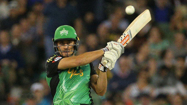 Hot shot: Marcus Stoinis produced a powerhouse display.