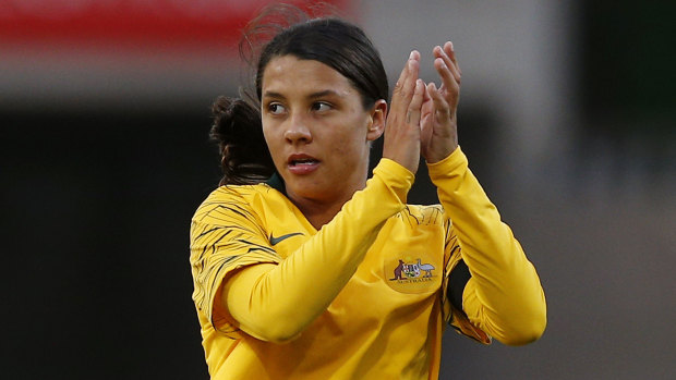 Kerr-ching: Sam Kerr is set to be the face of Nike's marketing in Australia.