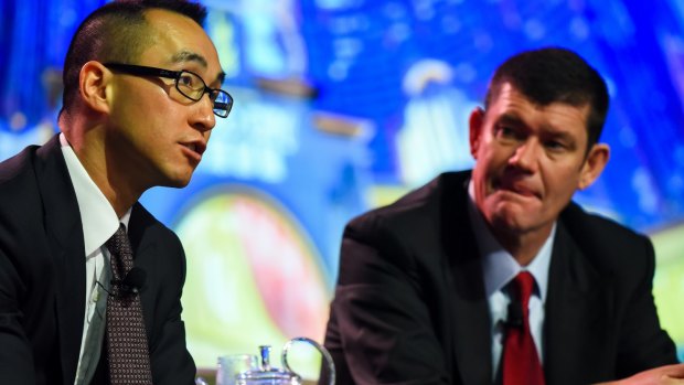 James Packer and Lawrence Ho, pictured here in 2015,  have had a long-term business relationship.
