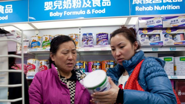 Foreign infant formula sales have soared in China.