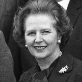 Former British PM Margaret Thatcher.