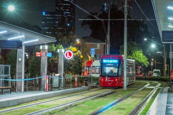 Testing in the Parramatta CBD began late on Thursday night under a police escort.