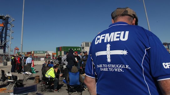 Dave Noonan of the CFMMEU's construction division said the industry was facing a crisis, forcing old conflicts to take a back seat.