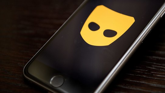 Dating app Grindr. 