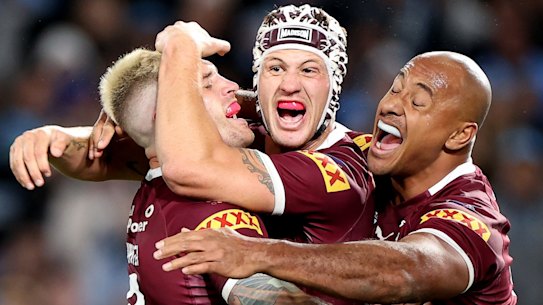 The Maroons have drawn first blood in the Origin series.
