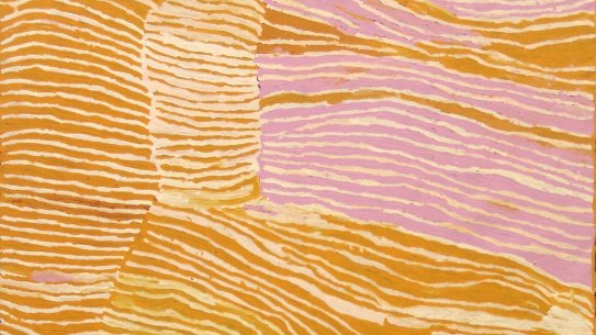 Makinti Napanangka, Untitled (Rockhole Site of Lululnga), 2001(detail)
