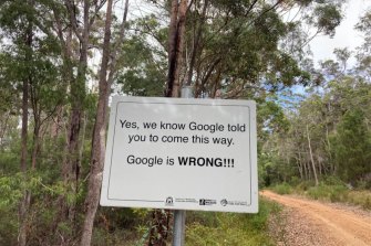 The Department of Parks and Wildlife has a warning for tourists looking for the Valley of the Giants treetop walk in Western Australia – don’t trust Google. 