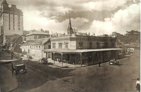 The original site for the David Jones' Elizabeth street store in the 1920s. 