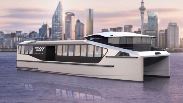 EV Maritime’s fully electric ferry, the 200-passenger, EVM200-commuter, is being built for Auckland and will be operating in 2024.