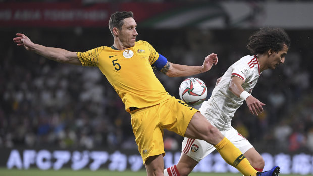 Is this the end? Mark Milligan is pondering his future after Australia's loss to the UAE.
