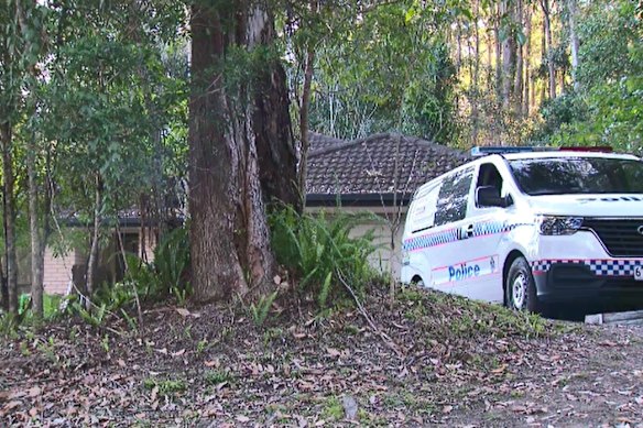 Police search one of the crime scenes linked to the disappearance of Andrew Burow, a Brisbane man who went missing in August 2025.
