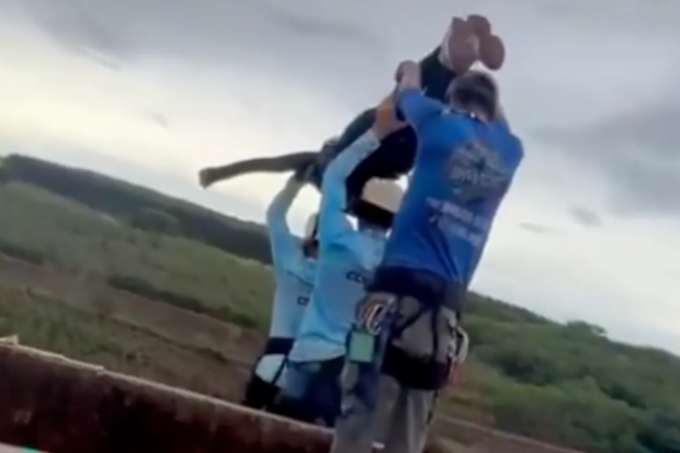 Maria Eduarda Rodrigues de Freitas: Woman dies after rope jump accident in  brazil | Nine.com.au