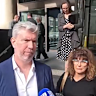 Michael Dunjey leaves court on Friday.