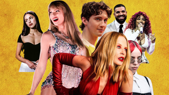 Artists competing for the 2024 Grammys.